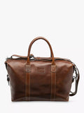 Loake Balmoral vegetable tanned leather weekend bag brown - British product