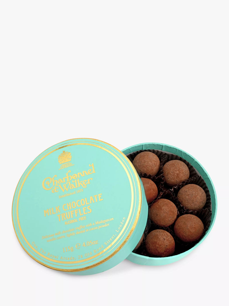 Charbonnel et Walker milk chocolate truffles with vanilla centre, 115g - British product