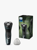 Philips wet & dry electric shaver with 27 PowerCut blades and pop-up trimmer, dark green forest, imported from the UK
