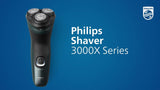 Philips wet & dry electric shaver with 27 PowerCut blades and pop-up trimmer, dark green forest, imported from the UK