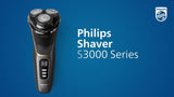 Philips electric shaver in Ash Gold, imported from the UK
