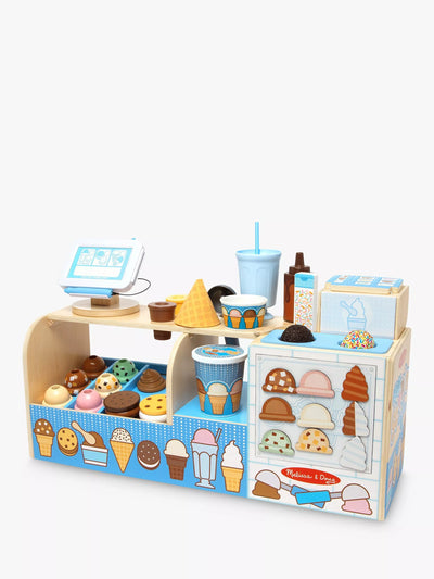 John Lewis Melissa & Doug Cool Scoops Ice Creamery Pretend Play Ice Cream Shop Set (42 Pieces)- Buy online at McGrocer