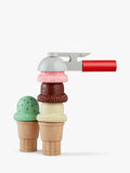 Melissa & Doug ice cream cone playset with magnetic scoops, UK version