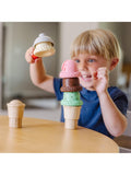 Melissa & Doug ice cream cone playset with magnetic scoops, UK version