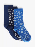 John Lewis ankle socks leopard print organic cotton pack of 3, UK version