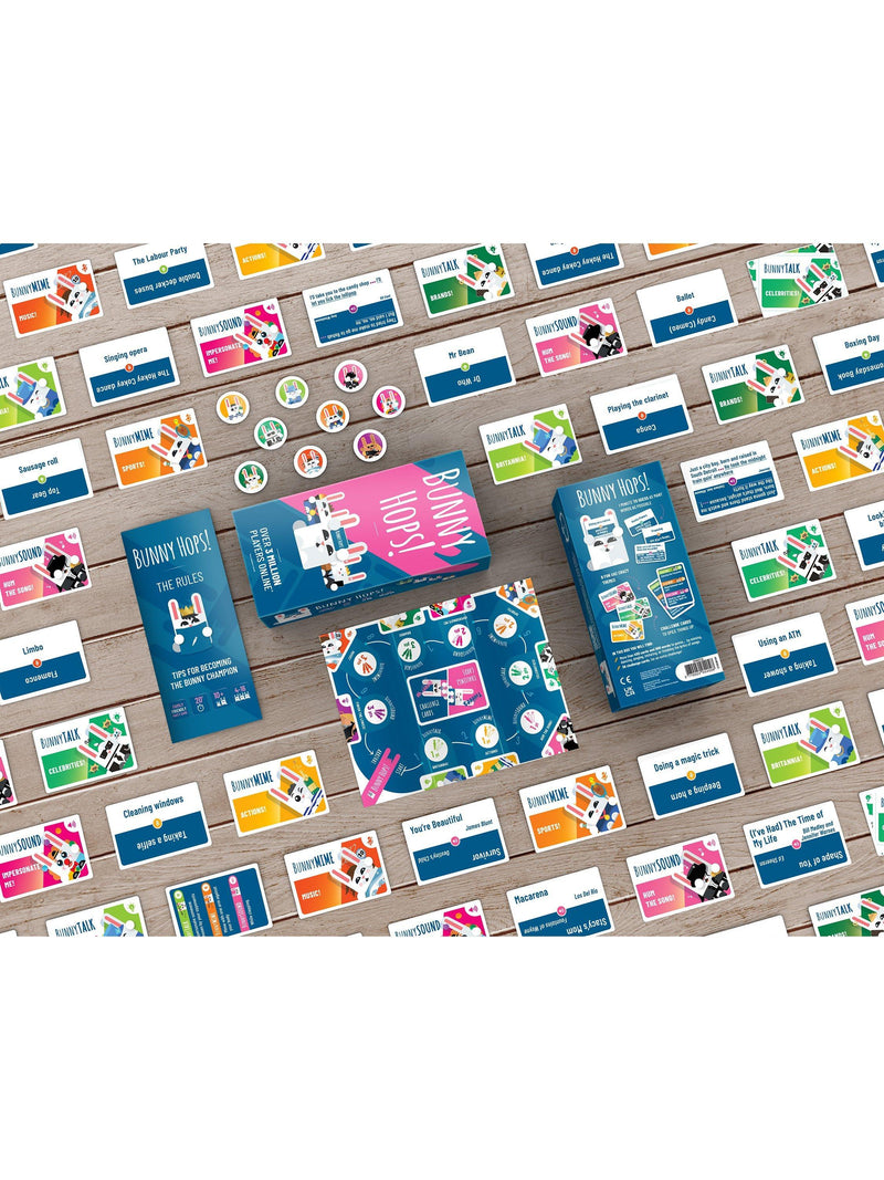 Asmodee Bunny Hops party game with 450+ cards - British product
