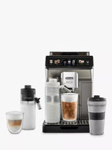 John Lewis De'Longhi Eletta Explore ECAM450.86.T Bean to Cup Coffee Machine in Titanium Black- Buy online at McGrocer