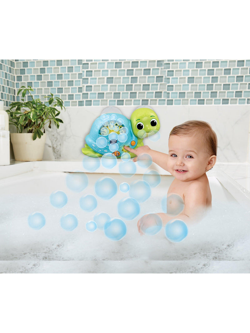 VTech turtle bath toy with bubble release and sounds (British brand)