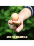 Pikkii egg game with fake egg and 100 challenges, imported from the UK