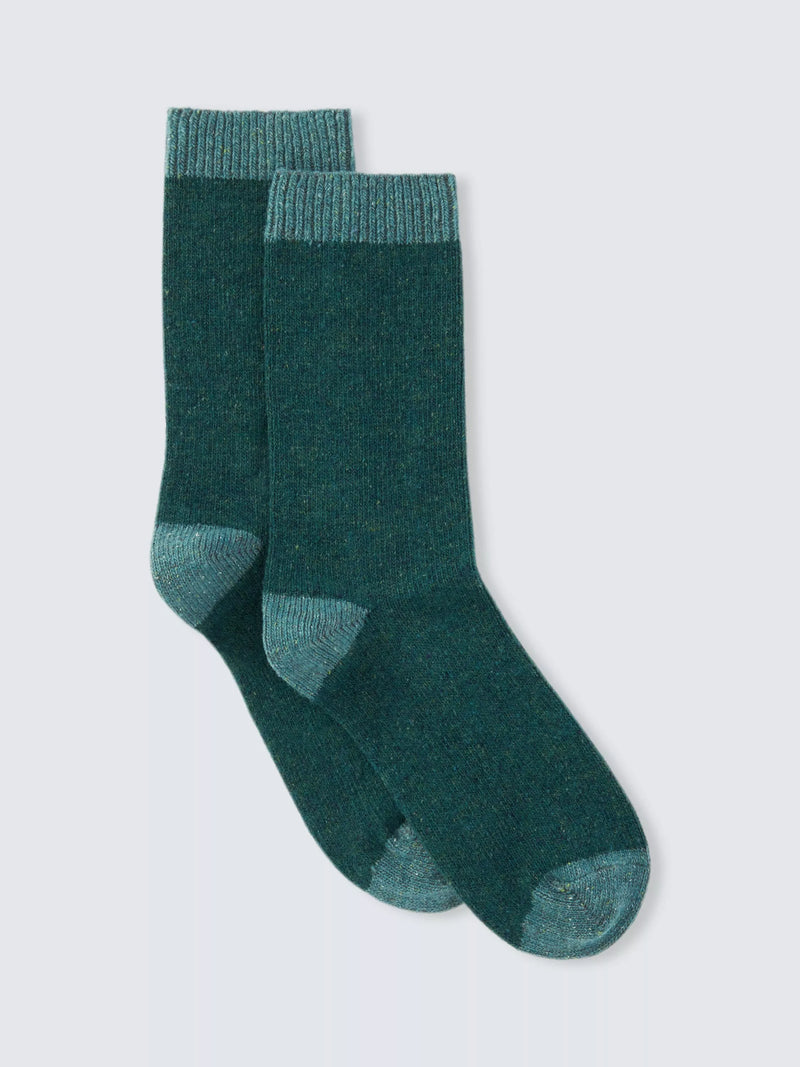 John Lewis speckled wool silk blend socks, imported from the UK