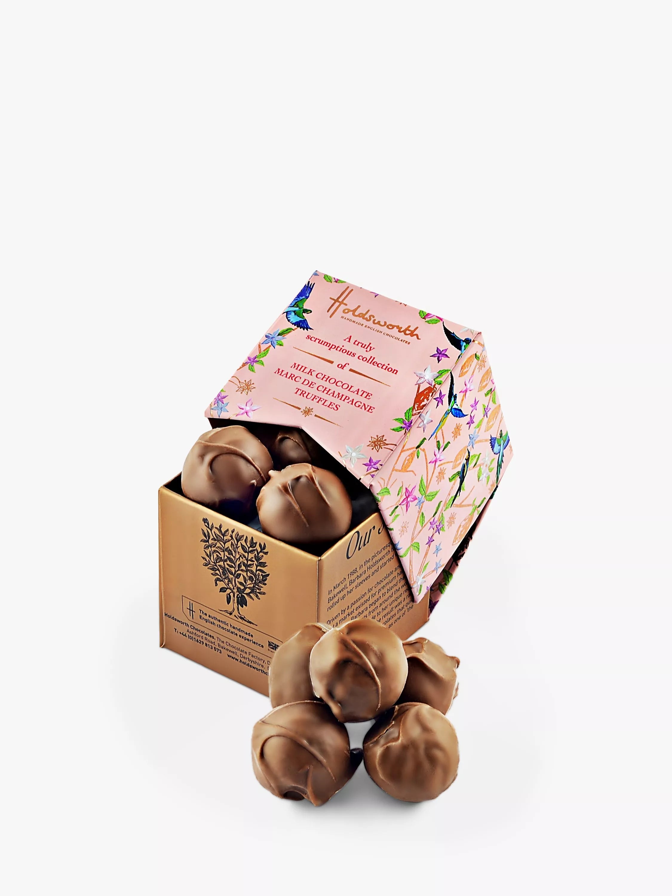 Holdsworth Milk Chocolate Champagne Truffle Cube, 55g - McGrocer