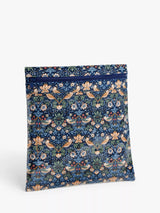 John Lewis Craft Storage Pouch with See-Through Side and Hidden Pocket, Navy Strawberry Thief Design- Buy online at McGrocer