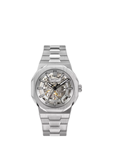 John Lewis Rotary Men's Regent Automatic Skeleton Dial Bracelet Strap Watch, 40mm- Buy online at McGrocer