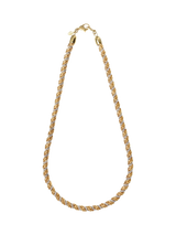 John Lewis Eclectica Pre-Loved Monet 22ct Gold and Rhodium Plated Chain Necklace, Circa 1980s, 45cm- Buy online at McGrocer
