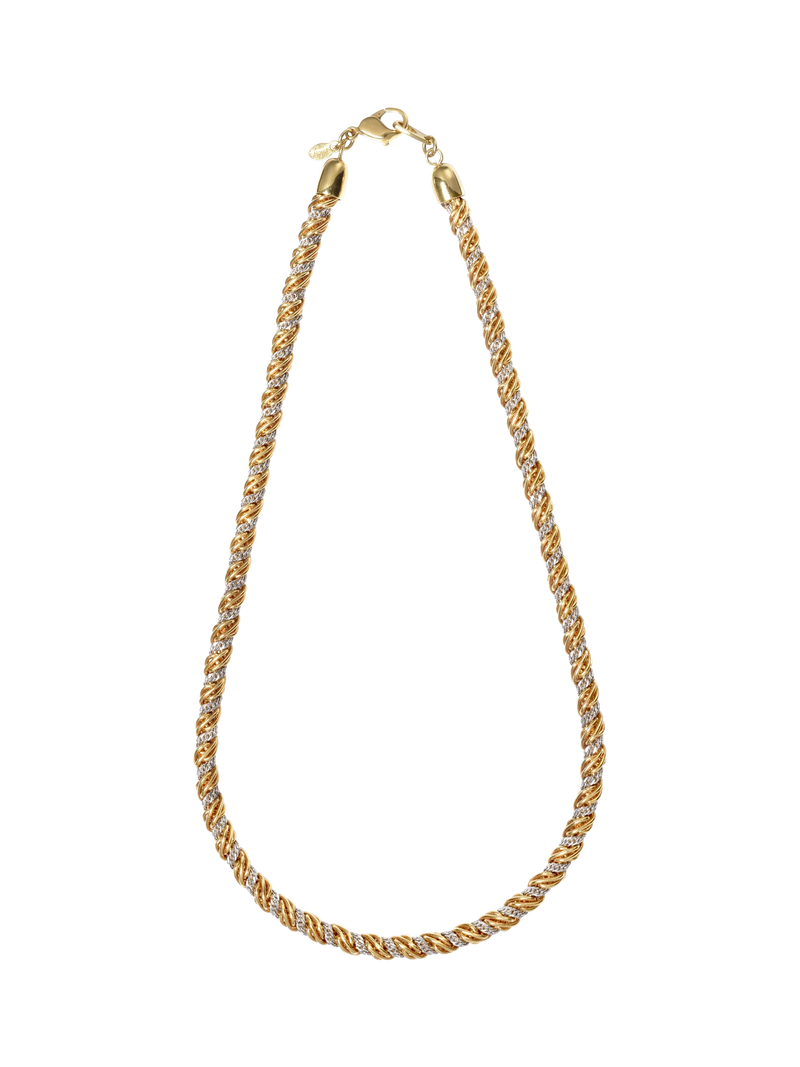 Eclectica chain necklace 22ct gold rhodium plated 45cm - British product