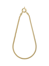 John Lewis Eclectica Pre-Loved 22ct Gold Plated Chunky Spiga Chain Necklace 44cm- Buy online at McGrocer