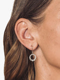 Eclectica pre-loved Circle of Life cubic zirconia drop earrings, imported from the UK