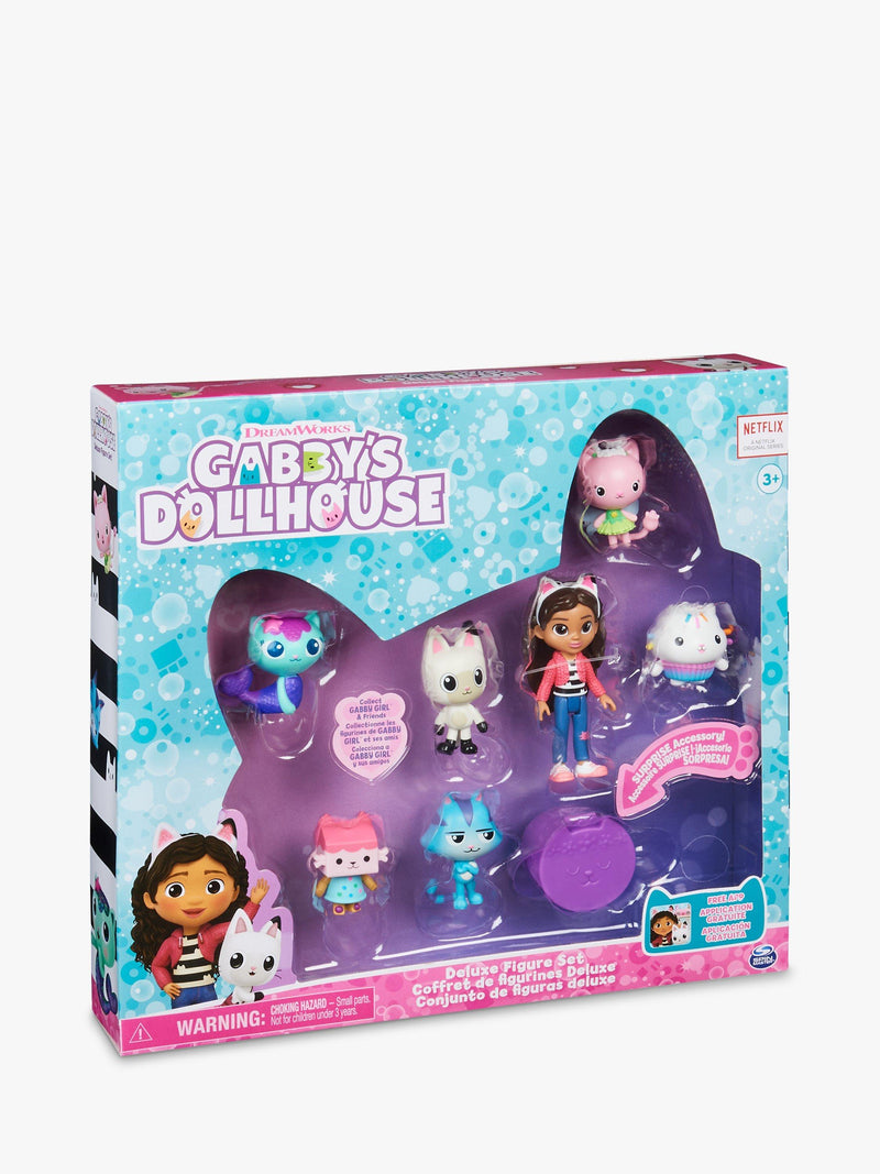 Gabby's Dollhouse deluxe figures set with 7 characters (British brand)