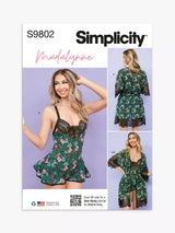 John Lewis Simplicity Misses' Robe and Teddy Sewing Pattern S9802- Buy online at McGrocer