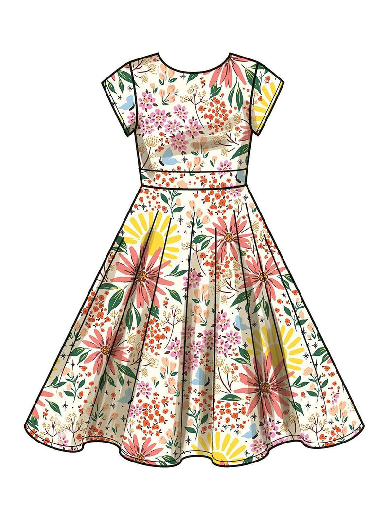 Simplicity S9799 girls party dresses sewing pattern, imported from the UK