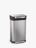 Joseph Joseph 30L trash compactor pedal bin with fingerprint-proof coating, UK version