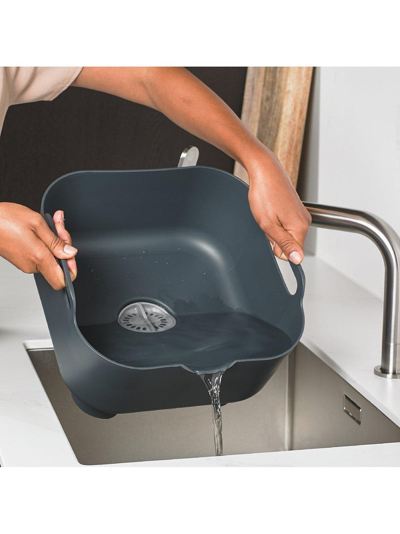 ReBorn recycled plastic washing up bowl 9L, imported from the UK