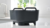 ReBorn recycled plastic washing up bowl 9L, imported from the UK