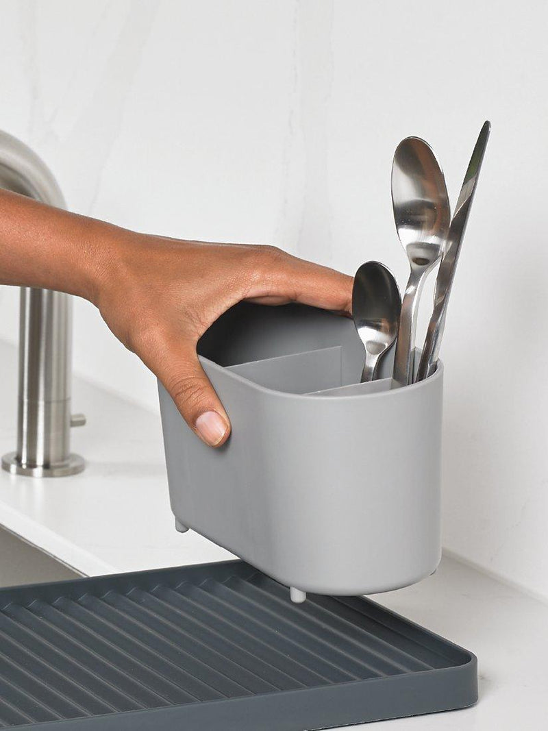 ReBorn Compact Dish Rack Recycled Plastic 46 x 20cm, imported from the UK