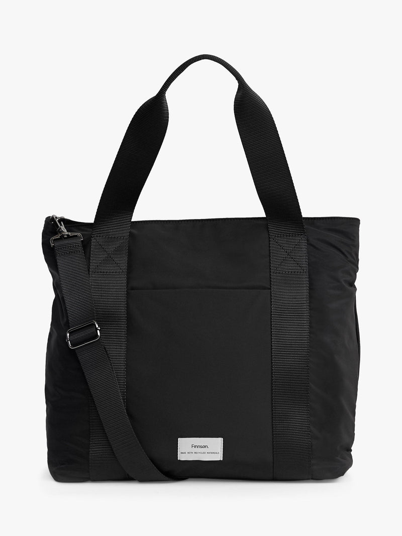 Finnsøn black tote changing bag with padded mat - British product
