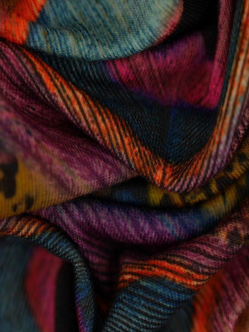 Montreux Fabrics peacock jersey fabric roll (British brand)