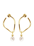 Recognised pearl drop earrings sterling silver, UK version