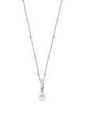 Recognised Freedom Pearl Bobble Chain Pendant Necklace - 51cm