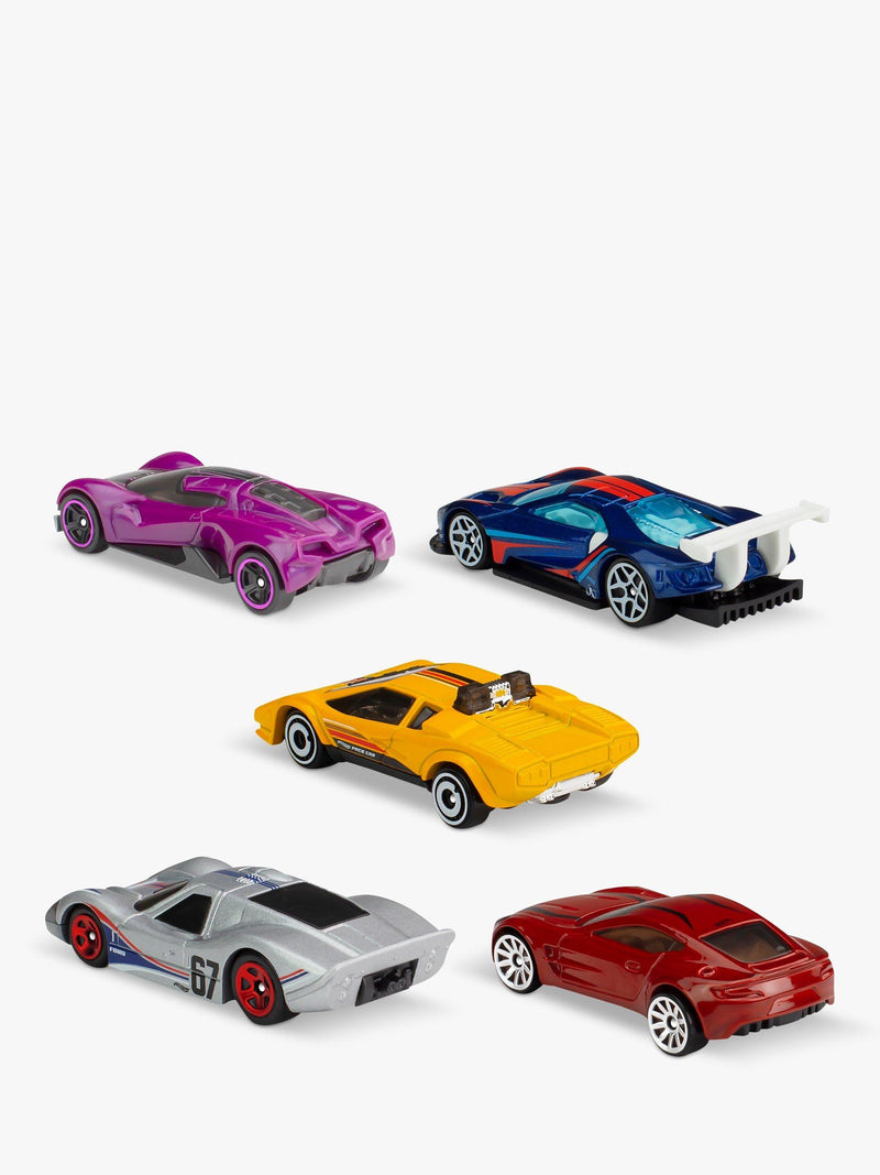 Hot Wheels Race Ready 5 Car Pack in 1:64 scale - British product