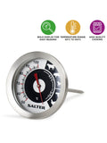 Salter analogue meat thermometer stainless steel glass lens (British brand)