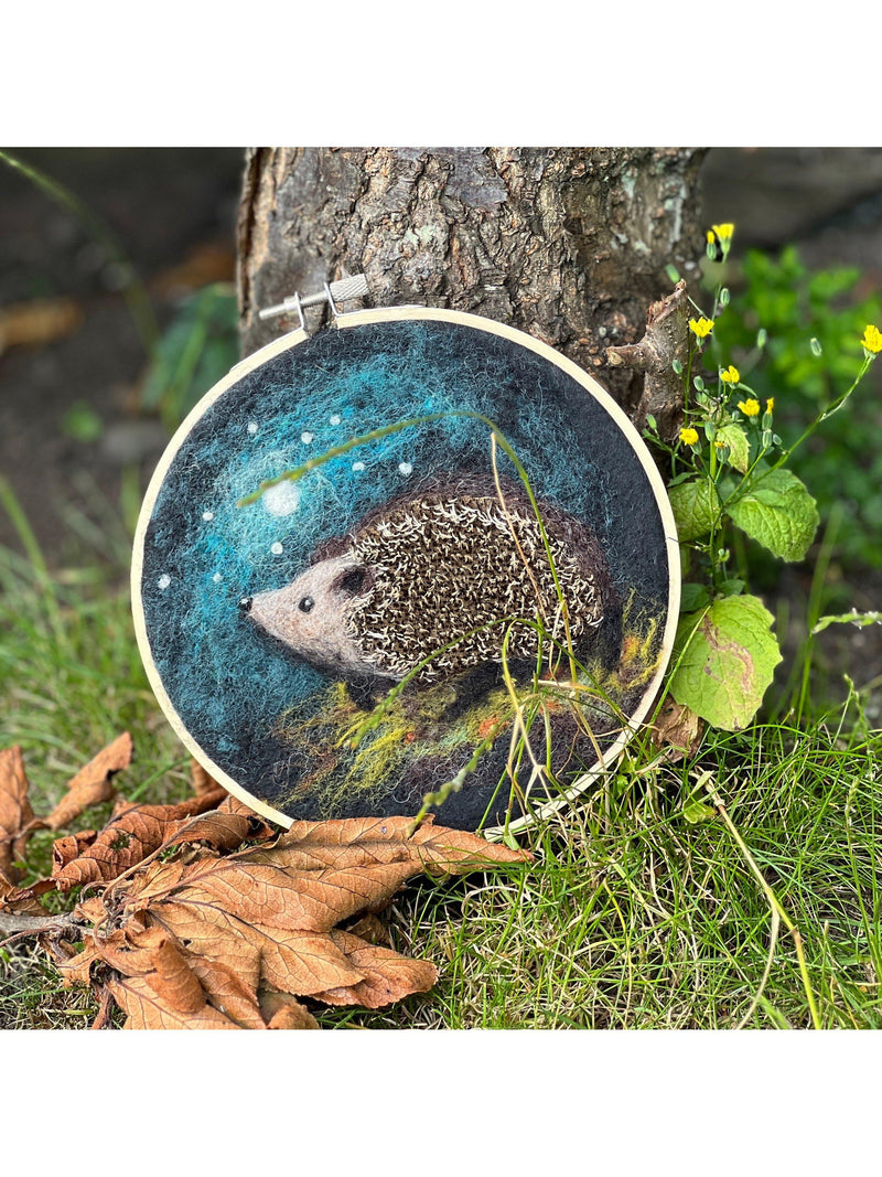 Crafty Kit Company hedgehog needle felting kit, UK version