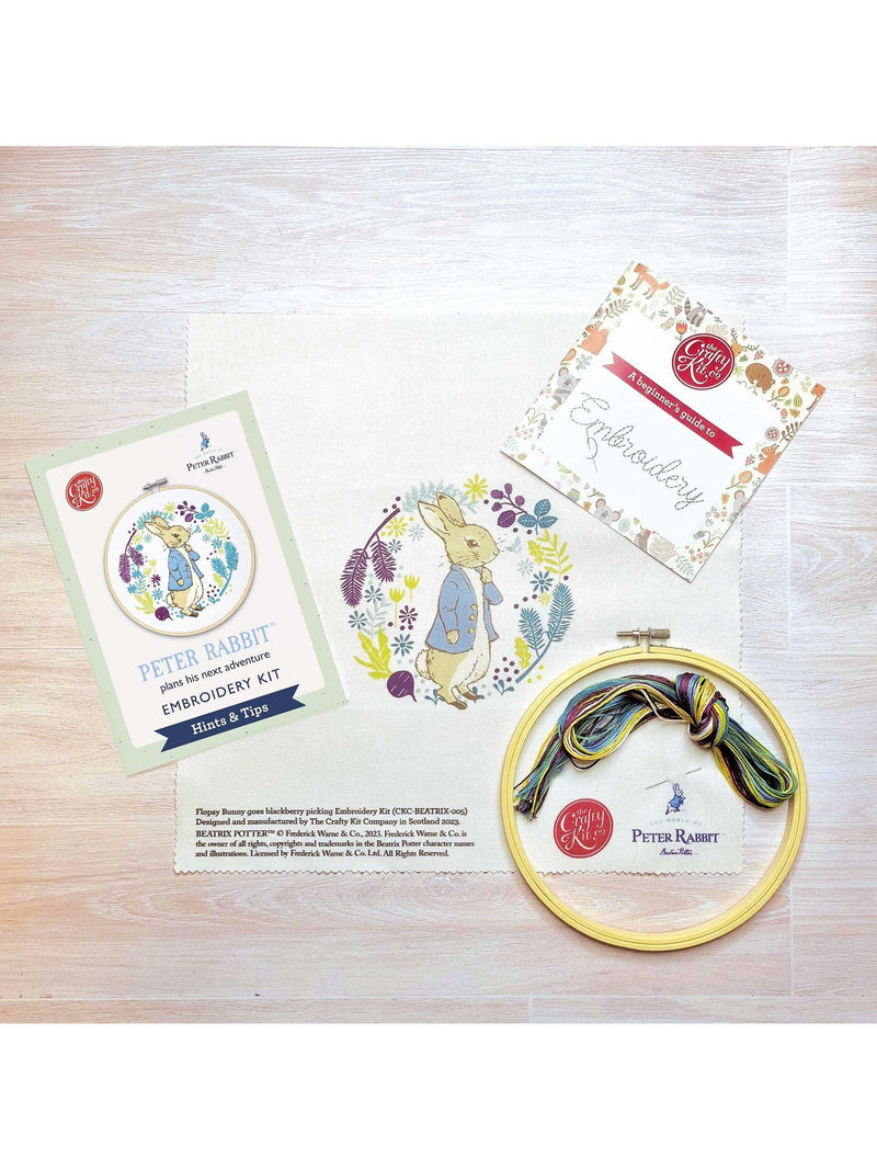 The Crafty Kit Company Peter Rabbit embroidery kit, UK version
