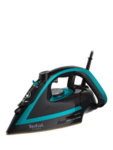 John Lewis Tefal Puregliss FV8066 Steam Iron, Black/Blue- Buy online at McGrocer