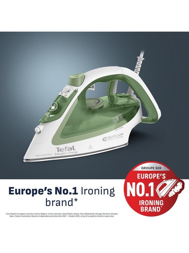 Tefal Easygliss Eco FV5781 steam iron white green, UK version