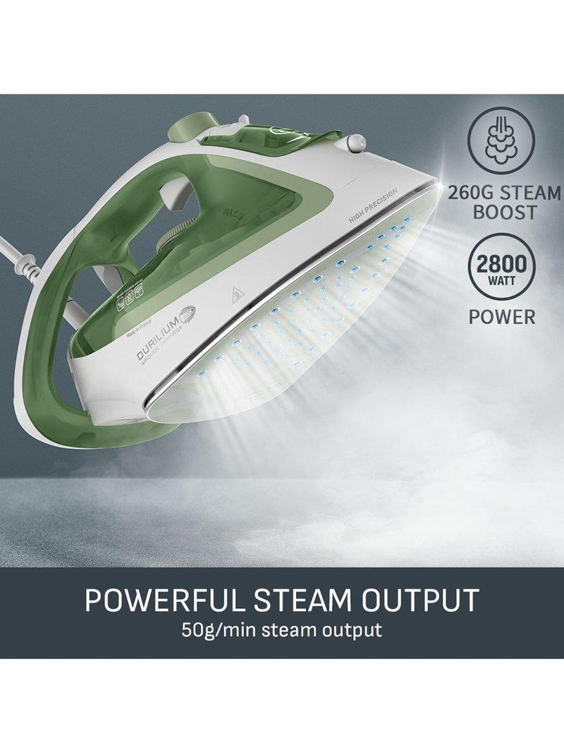 Tefal Easygliss Eco FV5781 steam iron white green, UK version