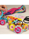 Galt Brillant Hair Bands craft kit with fabric strips flowers and beads - British product