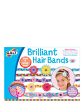 Galt Brillant Hair Bands craft kit with fabric strips flowers and beads - British product