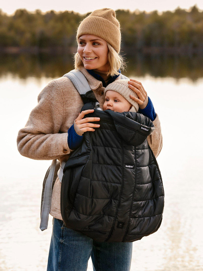 BabyBjörn Baby Carrier Winter Cover in Black - British product
