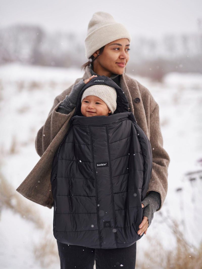 BabyBjörn Baby Carrier Winter Cover in Black - British product