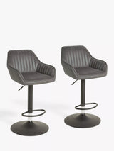 John Lewis John Lewis Brooks II Gas Lift Adjustable Bar Stool Set of 2- Buy online at McGrocer