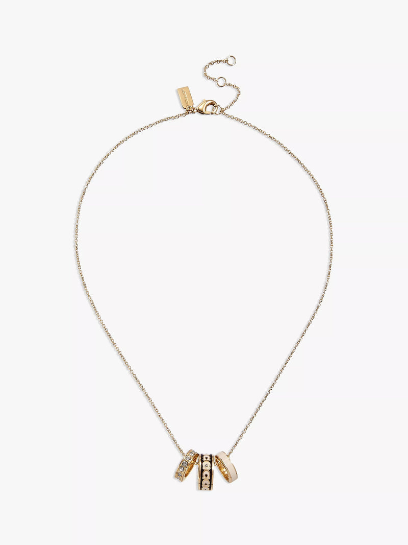Coach crystal enamel pendant necklace 40-45cm, imported from the UK