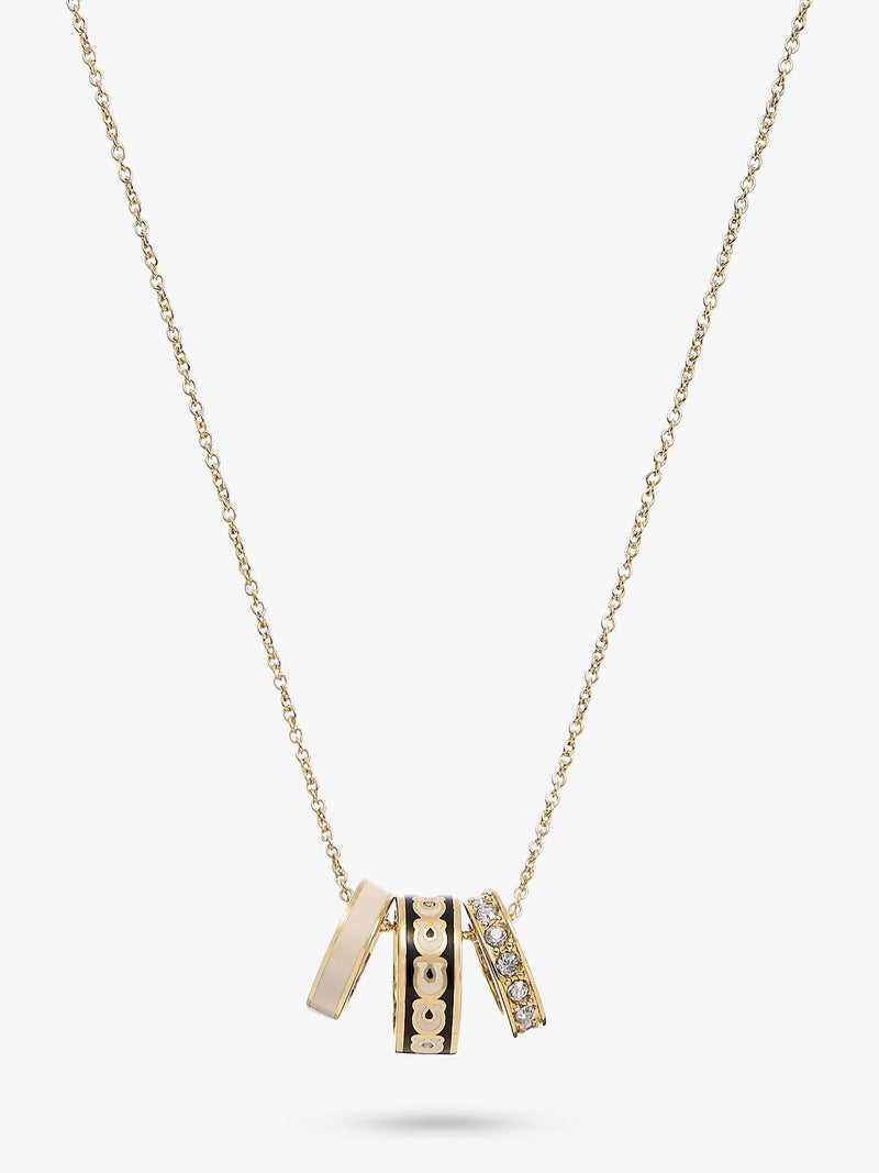 Coach crystal enamel pendant necklace 40-45cm, imported from the UK