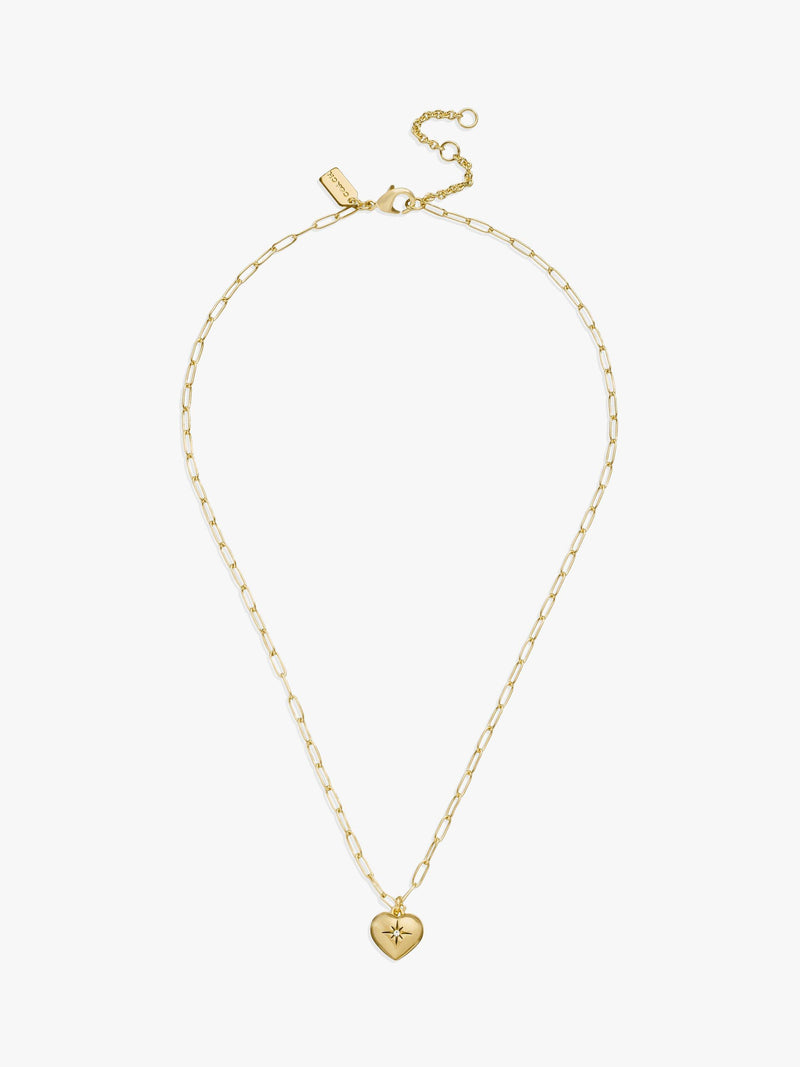 Coach heart pendant necklace gold toned - British product