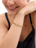 Coach gold chain bracelet with C-link design, UK version
