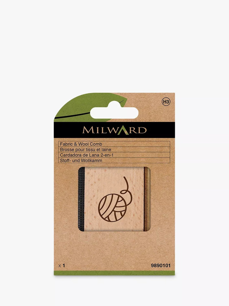 Milward fabric comb for wools and cashmere, imported from the UK