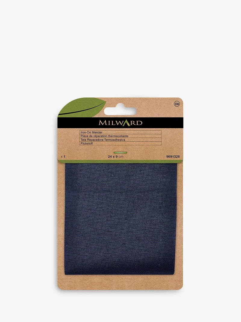 Milward Iron On Repair Tape, L24 x W9cm, Navy